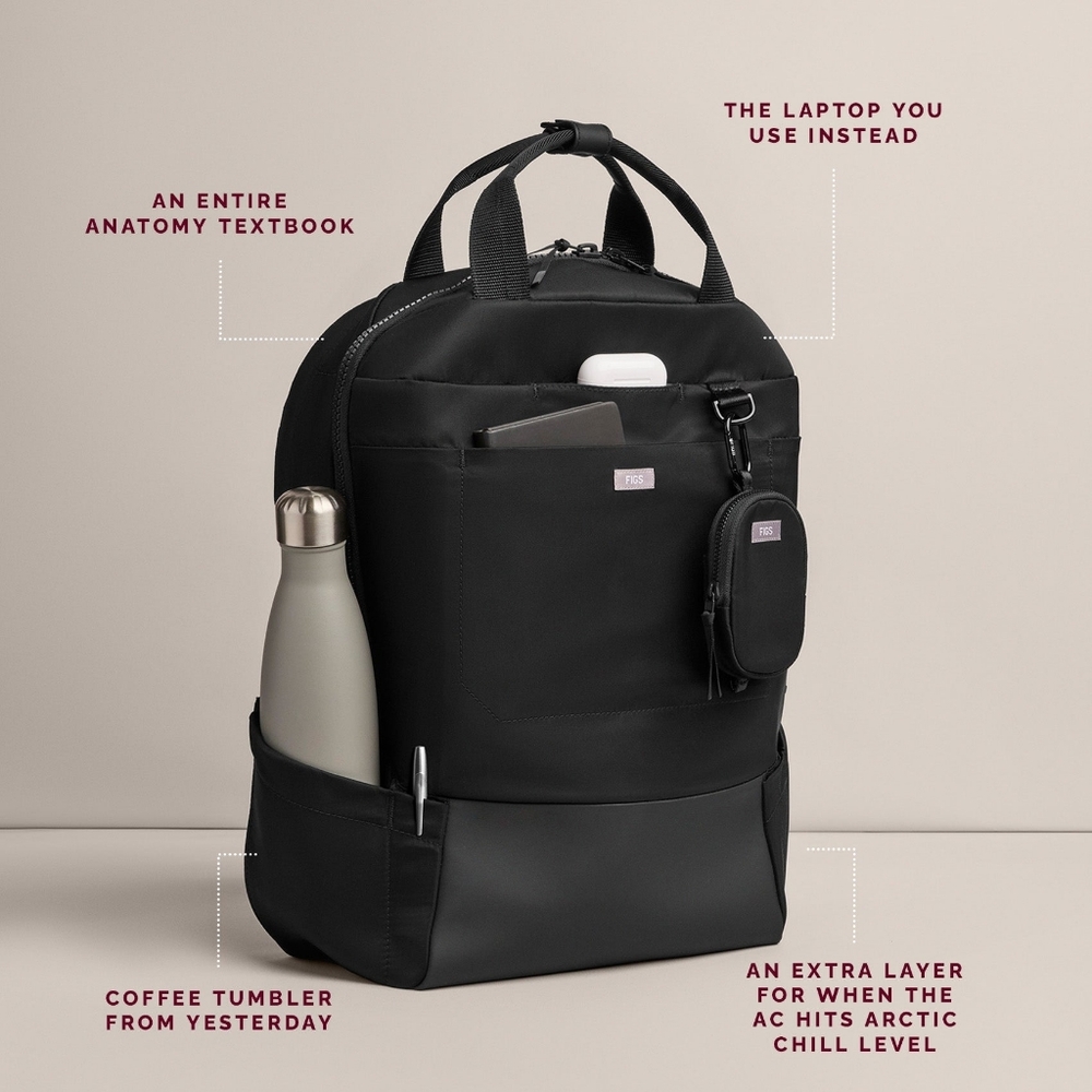 Figs The Shift Backpack - Black/Unisex - Picture 2 of 6